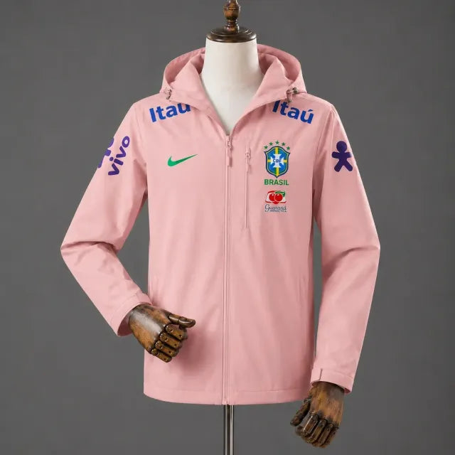 Veste imperméable CBF Brésil - Rose