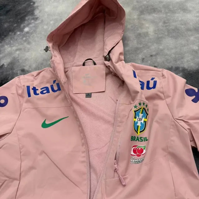 Veste imperméable CBF Brésil - Rose