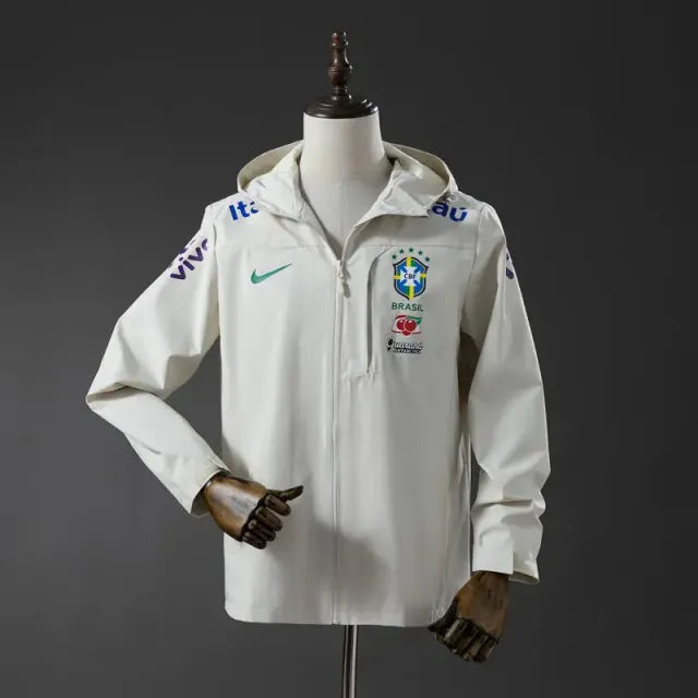 Veste imperméable CBF Brésil - Beige