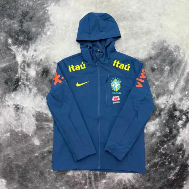 Veste imperméable CBF Brésil - Bleu